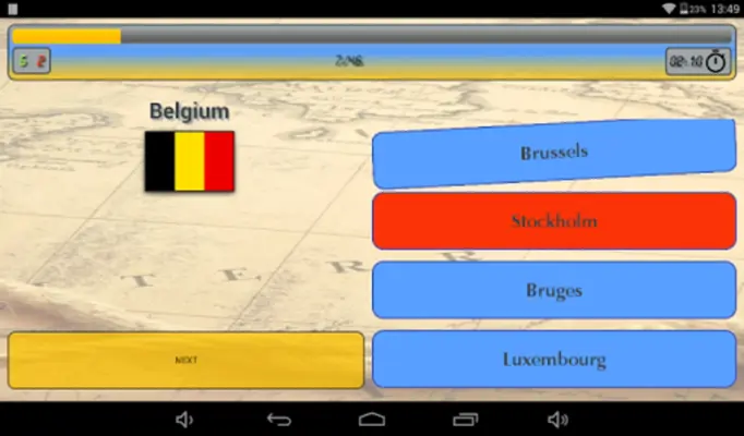 Capitals of the World android App screenshot 4